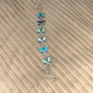 Sterling silver bracelet butterfly bracelet